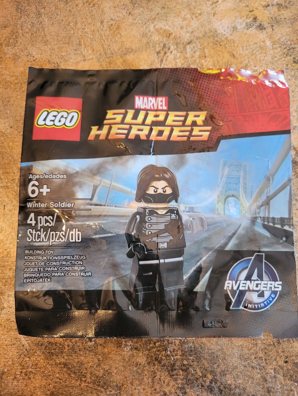 LEGO Marvel Super Heroes Winter Soldier Minifigure - New In Package. 6+